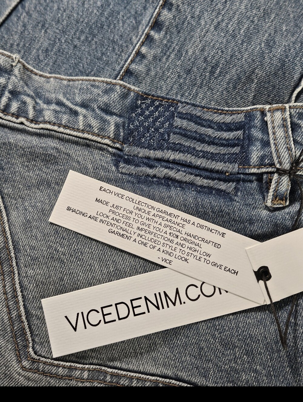 REVICE Denim 32x36 Tall Jeans Extra Long Venus Flare High Rise Front Seam Star - Picture 9 of 9